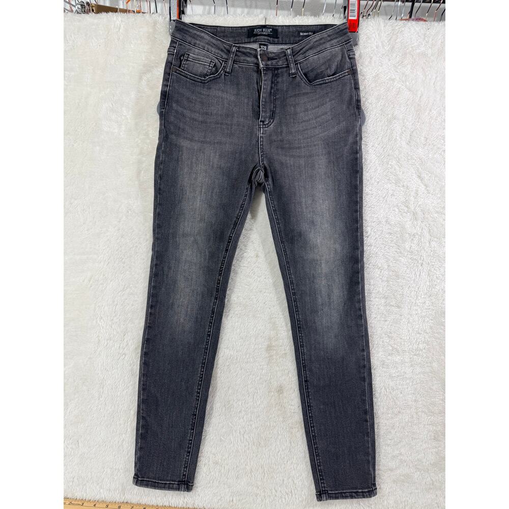 Judy Blue Jeans Size 7/28  JB8858 Style distressed Charcol Womens excellent